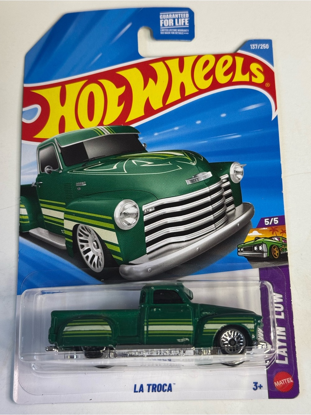 Hot Wheels LA TROCA GREEN HW: LAYIN’ LOW 5/5
